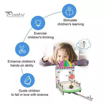 1 набор DIY Магнитная модель балетной девочки, набор для самостоятельной сборки, деревянная головоломка, танцевальная сцена, строительство, поделки, дети, STEM, образовательная игрушка для экспериментов в области науки Sets