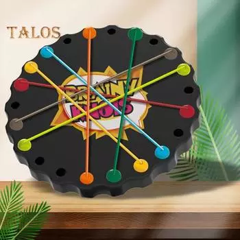 1 набор для детей, игра по распутыванию веревок, настольная игра с узлами из скрученных веревок, логическое мышление, интерактивная обучающая красочная эластичная веревка, распутывающая игрушку A