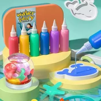 1 набор для самостоятельного создания водных животных, набор для создания детских водных кукол с формами 6/12, игрушки из водного геля для мальчиков и девочек, подарок