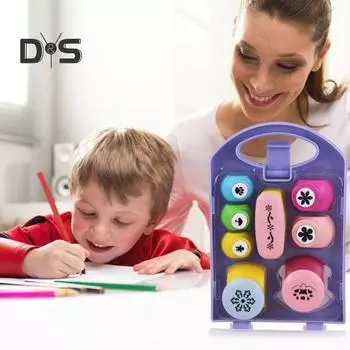 1 набор дыроколов для поделок, 8 шаблонов, для детей и взрослых, для начинающих, сделай сам, дырокол для бумаги, декоративно-прикладное искусство, скрапбукинг, инструмент для рукоделия 1 Set