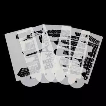 1 набор форм для украшения торта, полые, устойчивые к высоким температурам, легко очищаемые, специальные многоцелевые спрей-шаблоны для вечеринок