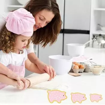 1 набор формочек для печенья в форме свиньи, самодельные формы из нержавеющей стали для сладкого печенья для вечеринки