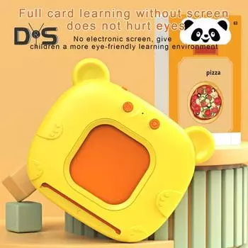1 набор говорящих флеш-карточек, обучающая игрушка с 112 карточками, машина для раннего обучения детей, дошкольников, малышей, обучающая игрушка для чтения и изучения слов азбуки синий