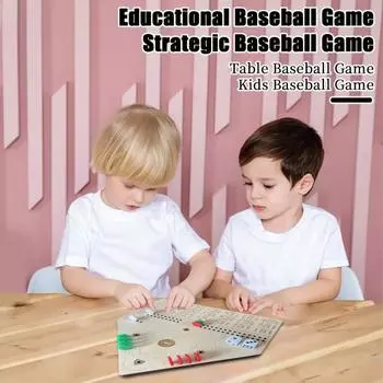 1 набор игральных костей для бейсбола, прочная деревянная настольная игра на тему бейсбола, настольный спортивный мяч, игрушка для детей и взрослых, семейная игра, вечеринка, необходимые принадлежности Sets