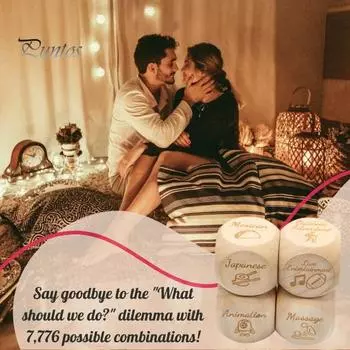 1 набор игральных костей для принятия решений для пар, 5 деревянных игральных костей и набор игральных костей для свиданий, игральные кости для еды на День святого Валентина, девичник, свадебный подарок B