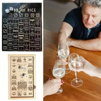 1 Набор игральных костей Игра для выпивки «Не иди домой сегодня вечером» Игра для взрослых Интерактивная выпивка