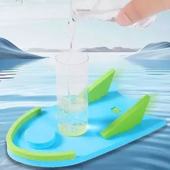 1 набор игрушечных лодок на водном ходу своими руками, головоломка из ЭВА, гидроэнергетика, строительство кораблей, поделки для детей, студентов, STEM, образовательная физика, научный эксперимент синий