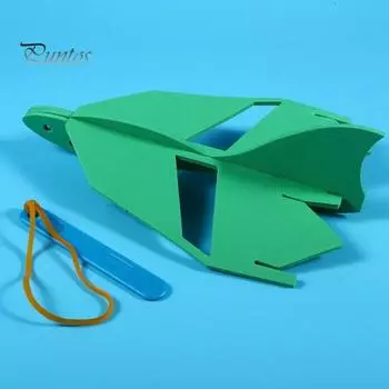 1 набор игрушечных самолетов-катапульт своими руками, набор для самостоятельного изготовления, головоломка из ЭВА, запуск самолетов, строительство, поделки для детей, студентов, STEM, образовательная физика, наука зелёный