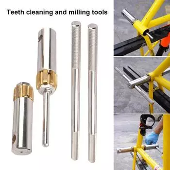1 набор инструментов для нарезания резьбы на каретке велосипеда, шоссейный горный велосипед BC1.37 x 24, инструмент для нарезания резьбы на каретке, регулируемый храповой держатель, ключ для велосипеда серебряный