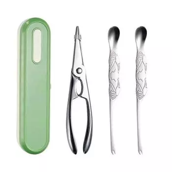1 набор инструментов для поедания крабов из нержавеющей стали 304, креативная вилка для крабов и щипцы для крабов для домашнего использования, кухонный инструмент