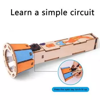 1 набор интересных без запаха DIY цветных интеллектуальных развивающих электрических фонариков физических игрушек для детей Физический эксперимент