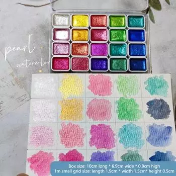 1 набор из 12 цветов перламутровый акварельный пигмент перламутровый пигмент художественный блестящий рисунок граффити пигмент школьные канцелярские принадлежности as the picture