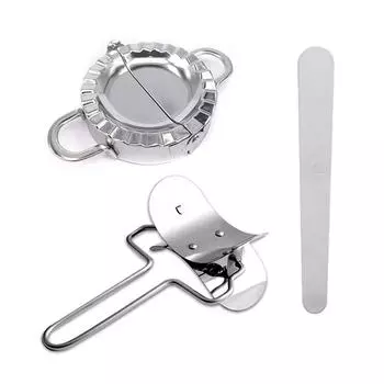 1 набор из нержавеющей стали для приготовления пельменей, формочек для теста, инструментов для пирогов и равиоли L