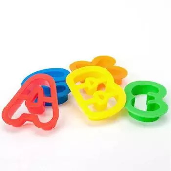 1 Набор Экологически чистые богатые стили Раннее обучение Пластиковые мальчики Девочки Играть Тесто Форма DIY Изготовление 3D-форм