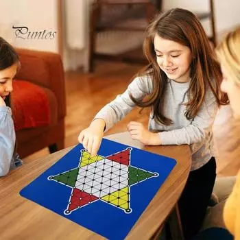 1 набор китайских шашек с резиновой шахматной доской 24 см, 30 шахматных фигур, для детей, взрослых, семейного вечера, 4 игрока, интерактивная классическая стратегическая игра Sets