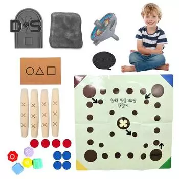 1 набор корейских традиционных игр с ловлей камней, тренировка координации рук и глаз, народные игрушки для детей и взрослых, обучающие игрушки для ловли камней A