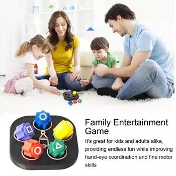 1 набор корейской традиционной игры по ловле камней с базой для тренировки координации рук и глаз, игрушки для детей и взрослых, напечатанные на 3D-принтере, для ловли камней 1 Set