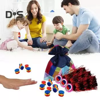 1 набор корейской традиционной игры в ловлю камней с сумкой для хранения, волан, тренировка координации рук и глаз, для детей и взрослых, игрушка для захвата камней и гальки Sets