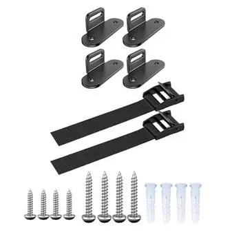 1 Набор крепежей для мебели против опрокидывания с регулируемыми ремнями, винтами, для защиты от детей, безопасности детей и домашних животных, для крепления мебели к стене, инструменты Sets
