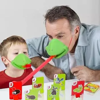 1 набор лягушка с высунутым языком защитная игрушка для лица лижущее животное хамелеон язык игра для 2 игроков настольная игра для малышей мальчиков девочек подарок 1 Set