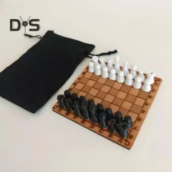 1 набор мини-карманных шахматных игрушек с сумкой для хранения шахматной доски, портативные дорожные международные шахматы для детей и взрослых, 2 игрока, образовательная шахматная настольная игра