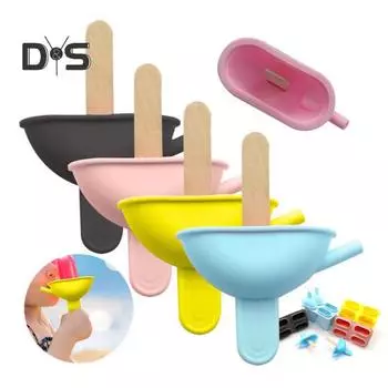 1 набор многоразовых формочек для мороженого, легко вынимаемый из формы, прочный, 4 сетки, форма для изготовления леденцов розовый