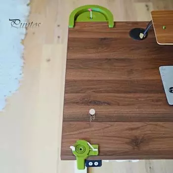 1 набор настольных игр для гольфа, напечатанных на 3D-принтере, с реалистичным полем для домашнего офиса, настольное крепление для нескольких игроков, настольная игра для мини-гольфа, игрушка для взрослых, гольфистов и отцов A