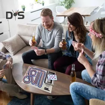 1 набор настольных игр «Войны Криббиджа» с колышками, деревянная, многопользовательская, интерактивная, портативная, непрерывная, для путешествий, семейных вечеринок(Колода карт не