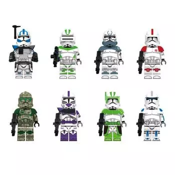 1 набор новых строительных блоков гуманоидных строительных игрушек игра-головоломка досуг коллекция ручная работа 8 шт One Size