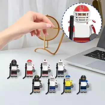 1 набор новых строительных блоков гуманоидных строительных игрушек игра-головоломка досуг коллекция ручная работа 8 шт One Size