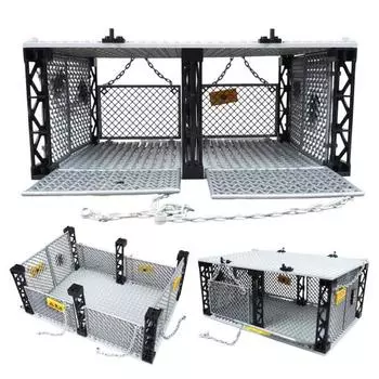 1 набор однослойных строительных блоков для клетки, обучающая игрушка, простая сборка, закрытый заключенный