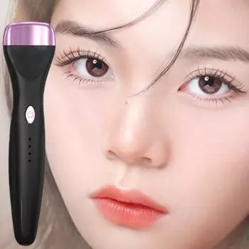 1 набор щипцов для завивки ресниц 3 температурных режима Без зажима Длительный эффект Естественная завивка Электрические нагреваемые щипцы для завивки ресниц Ежедневный макияж белый