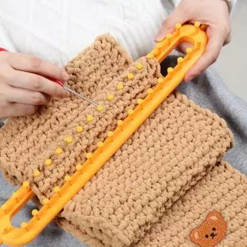 1 набор шарф шапка вязаный артефакт, шерсть ручной работы DIY вязальщица, свитер ленивый вязаный шарф, набор инструментов для шарфа красный