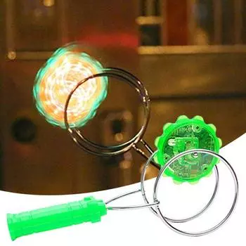 1 набор симпатичных высокоскоростных круглых вращающихся гироскопов, огненных центробежных детских игрушек