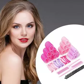 1 набор удобных упругих портативных щипцов для завивки волос с короткими длинными роликами для салона красоты