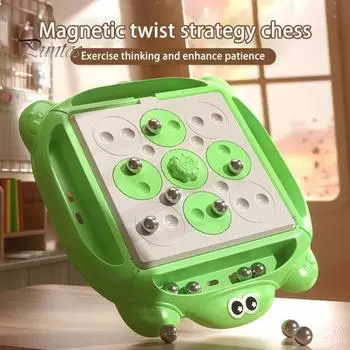 1 набор вращающихся магнитных шахматных досок, интерактивная игра для родителей и детей, тренировка логики и мышления, обучающая магнитная шахматная игрушка для 2 игроков, мальчиков и девочек B