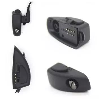 1 Наушник Гарнитура Микрофон Аудио Адаптер Конвертер Для Рации Радио Motorola