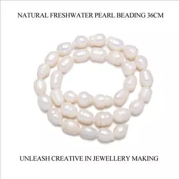 1 нить белого натурального пресноводного жемчуга для самостоятельного изготовления элегантных женских ожерелий, браслетов, аксессуаров, жемчуг в форме риса, изготовление ювелирных изделий, бисер для рукоделия 36 см 1String/2-3mm белый