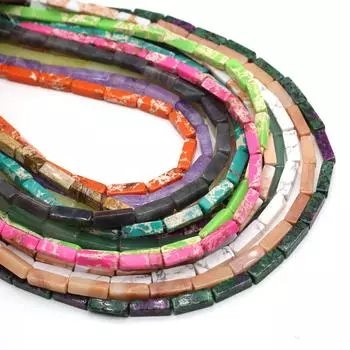 1 нить бусины из натурального камня прямоугольный кристалл розовый кварц агат свободные бусины-разделители для изготовления ювелирных изделий DIY ожерелье браслет аксессуары 4x13 мм