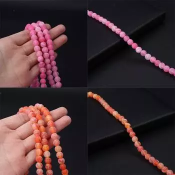 1 нить бусины из состаренного агата, круглые 8 8 мм, свободные бусины-разделители для ювелирных изделий своими руками, аксессуары для рукоделия, День матери, подарки на День отца, длина бисера 38 см Weathered Agate/8x8mm зелёный