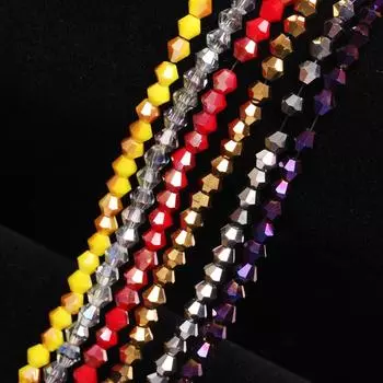 1 нить мода изготовление ювелирных изделий подарок AB остроконечные бусины однотонные свободные бусины 4 мм бриллианты своими руками аксессуары ручной работы уникальные