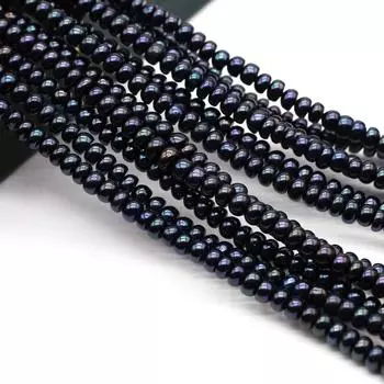 1 нить роскошных черных круглых искусственных жемчужных бусин в стиле Diablo 56 мм для рождественских подарков своими руками, раскройте творческий потенциал в изготовлении ювелирных изделий 36 см 1String/36cm чёрный