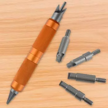 1 Pack Case Prep Multitool Case Chamfer Deburring Hand Tools Primer Pocket Reamers and Cleaners for Removing Crimps for Reloadin