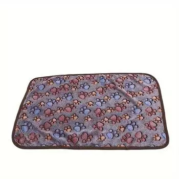 1 Pack Dog Paw Print Pet Thickened Comfortable Soft Blanket S (58.42*40.64 cm)