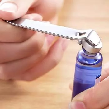 1 Pack Mini Stainless Steel Vial Decapper for Medicines, Botox, and Beverages, Compact and Easy-to-Use Mini Tools