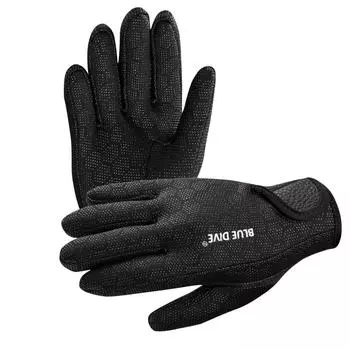 1 Pair 1.5mm Neoprene Swimming Scuba Diving Gloves Anti Slip Soft Warm Wetsuit Gloves for Adults Snorkeling Surfing Water Sports S