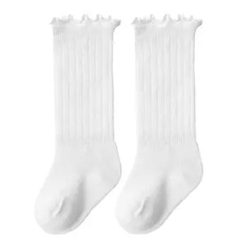 1 Pair Baby Knee High Socks Cotton Infant Toddler Knee High Stockings Socks for Spring Summer M M(for 4-6.5kg)