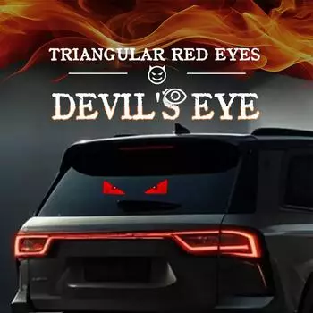 1 Pair Car Eyes LED Light Car LED Window Light USB Demon Eye Decorative Light Kaziran Big Eyes, Personalized Decor Triangle Eye