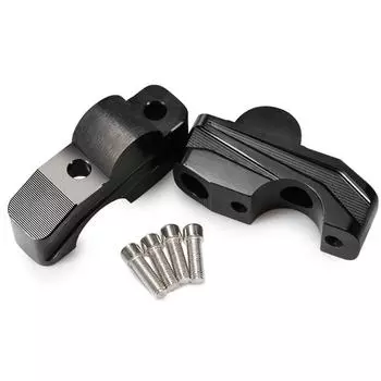 1 Pair Car Handlebar Risers Backward Clamp Repair Black For Honda CB650R CB1000R