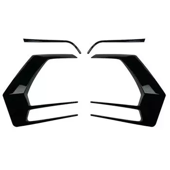 1 Pair Car Rear Bumper Lip Spoiler Taillight Lamp Cover Trim For VW GGolf 7.5 MK7.5 2016-2019 Plastic Auto Parts CHINA